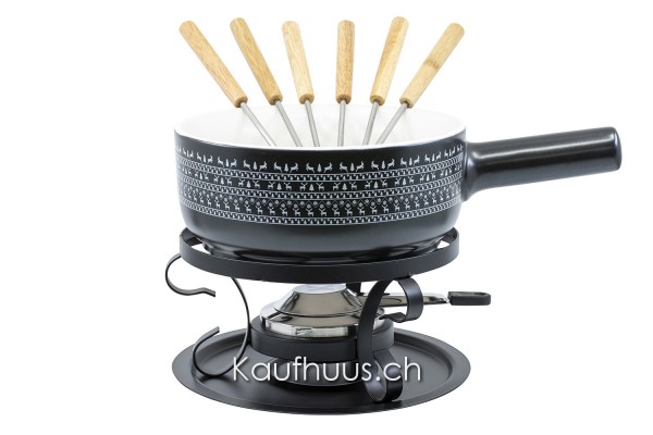 Käsefondue-Set "Nordic Deer", 9-teilig, Ø 22cm