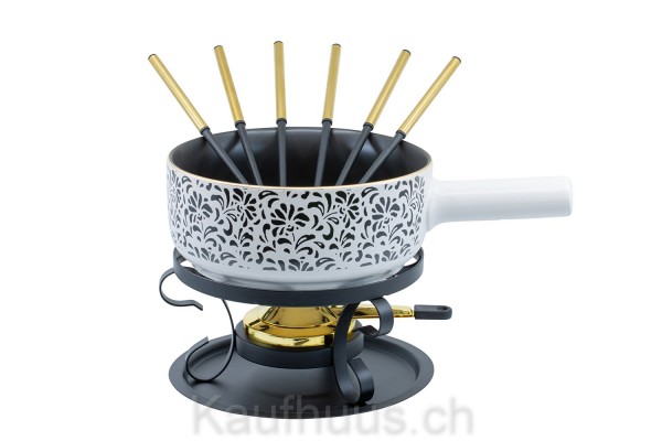 Käsefondue-Set Element "Floral", 9-teilig, Ø 22cm