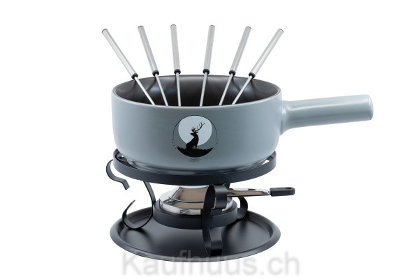 Käsefondue-Set Element "Mond-Hirsch"