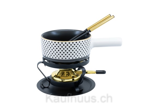 Käsefondue-Set Element "Dots", 5-teilig, Ø 16cm