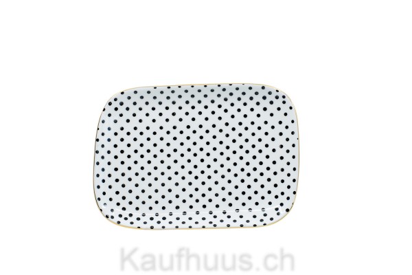 Fondue- & Snackteller "Metropolitan" Dots, Eckig