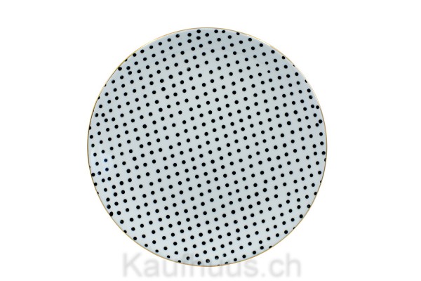 Fondue- und Essteller "Metropolitan" Dots Ø 21cm