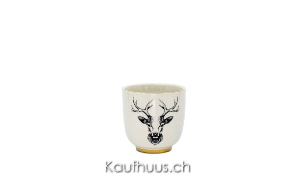 Espressotasse “Oh Deer!” Hirsch, 200 ml, Keramik